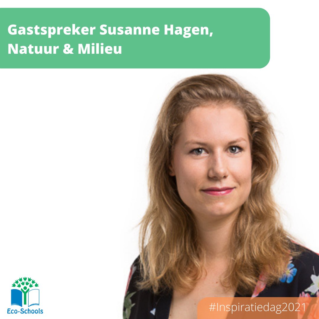 Eén van onze vele gastsprekers op de inspiratiedag is Susanne Hagen! Susanne is projectleider bij Natuur &amp; Milieu. Ze zet zich onder andere in voor een duurzame landbouw in Nederland. Meer weten? Meld je dan aan voor de inspiratiedag! #ecoschools #inspiratiedag2021
