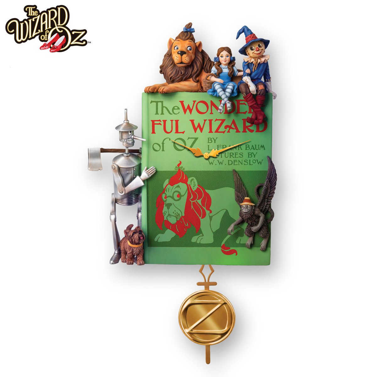 It's #WorldBookDay so celebrate with this Wizard of Oz Book Clock! bit.ly/3rh0Mds

Over one foot high, this sculpted clock brings Dorothy, Toto, Scarecrow, the Cowardly Lion &amp; the Tin Woodman to life in handpainted, 3-dimensional detail #WorldBookDay2021  #wizardofoz