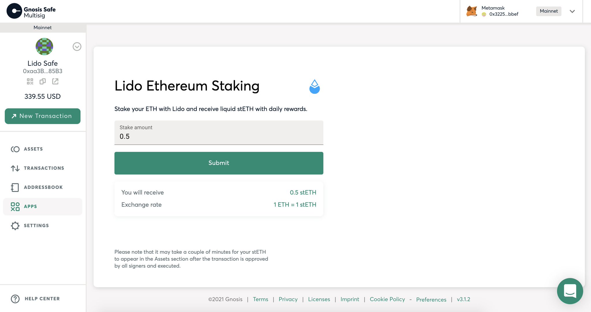 Lido On Twitter You Can Now Stake Your Eth With Lido From The Security Of A Multi Sig Wallet Using Gnosissafe Stake Any Amount Of Eth Earn Daily Rewards And Unstake At Any Lido On Twitter You Can Now Stake Your Eth With Lido From The Security Of A Multi Sig Wallet Using Gnosissafe Stake Any Amount Of Eth Earn Daily Rewards And Unstake At Any