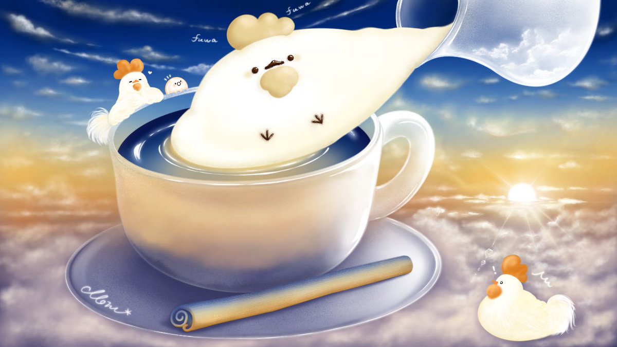 Moru على تويتر 夜明けのふわふわカプチーノ イラスト 空 イラスト好きな人と繋がりたい Moru على تويتر 夜明けのふわふわカプチーノ イラスト 空 イラスト好きな人と繋がりたい