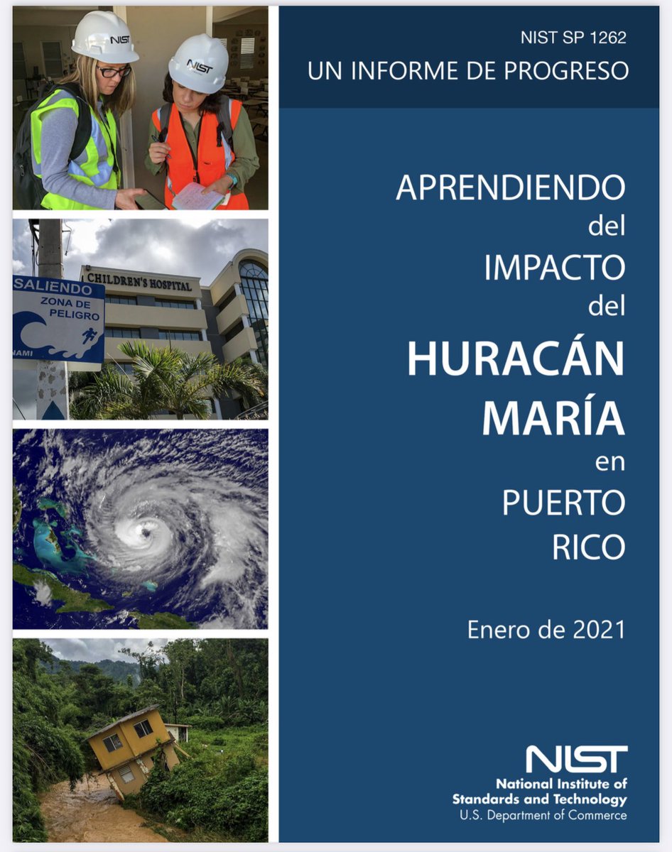 adamonzon's tweet image. Acceda informe del Huracán María (español o inglés) de @NIST nist.gov/topics/disaste… Investigaron el entorno del viento, desempeño de edificios críticos y el desempeño de los sistemas de comunicación de emergencias y la respuesta del público. #huracanmaria #hurricanemaria #maria