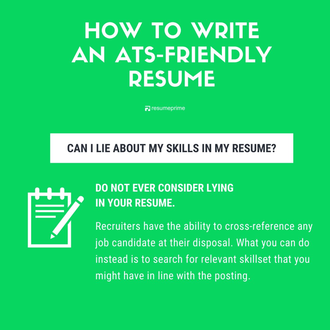 resumeprime's tweet image. Include only the skills that fit the job role you’re applying for. Know how to get your resume pass the ATS algorithms. #contentchecker #ATSresume #jobsearch #jobhunt #careeropportunities #interviewskills #ATS #recruitmenttrends #resumewriting