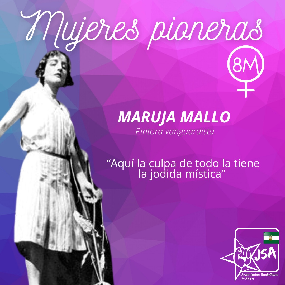 JSAJaenCep's tweet photo. 🟣MUJERES PIONERAS🟣

MARUJA MALLO, fue una pintora surrealista española. Está considerada como artista de la generación de 1927 dentro de la denominada vanguardia interior española. 

#SemanaDeLasMujeres #DíaInternacionalDeLasMujeres #MujeresPioneras https://t.co/F7viDLRVMz