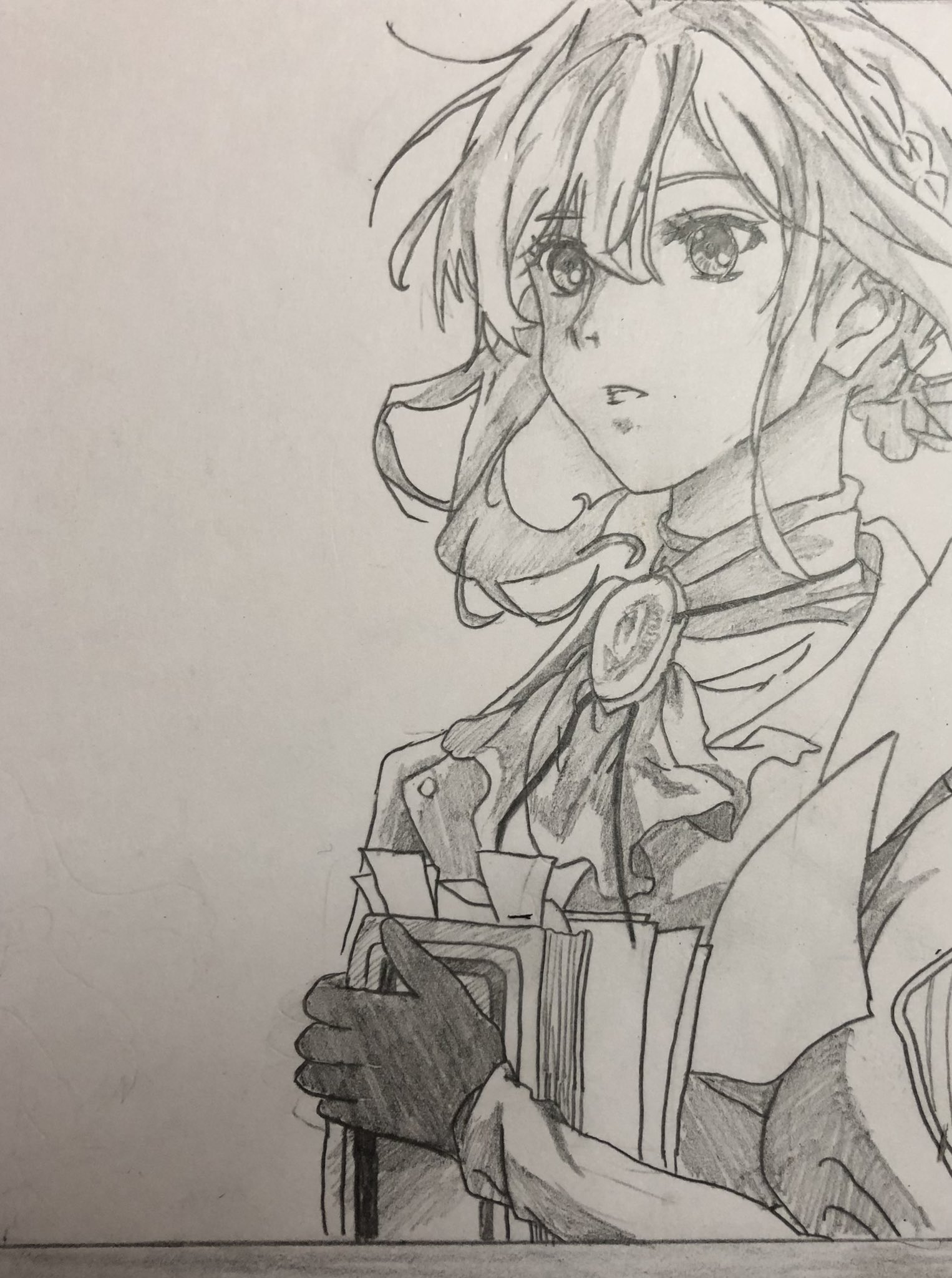 るる 夜月 澄蓮 ヴァイオレット 描きました 下手ですけど頑張ってます アニメ ヴァイオレット エヴァーガーデン ヴァイオレット エヴァーガーデン イラスト お絵描き 鉛筆 鉛筆画 鉛筆イラスト え へた T Co 1raeeouw0k
