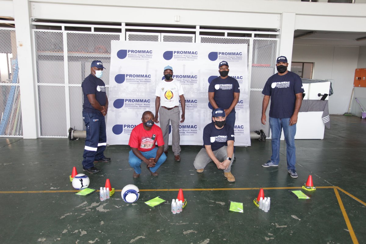 Prommac_PTY_LTD's tweet photo. In 2019, our team were lucky enough to meet Jacob Mtakwende, a passionate soccer player turned coach and founder of Inkunzi Isematholeni soccer league (Inkunzi isematholeni directly translating to, ‘the bull is among the calves.’ https://t.co/7yQ2NPYOEA