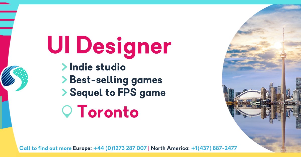 SkillsearchJobs's tweet photo. If you're a #UIDesigner and you like the sound of joining a thriving studio in the beautiful city of #Toronto, this role is the one for you! Click below to read more...
#UIArtist #UXDesigner #UXArtist #GamesArtJobs #GameArt #GameArtist #TorontoJobs https://t.co/fUaVWsh4IQ https://t.co/AbBb6rd9j5