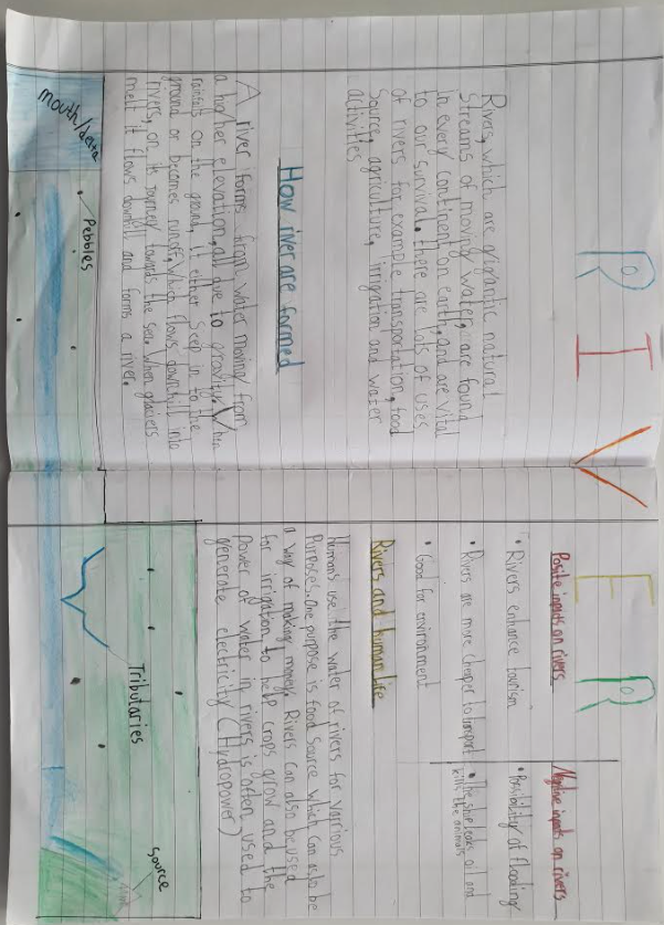 TBSyear5's tweet photo. It has been wonderful to have so many of Year 5 back in class the past two weeks, and what fabulous NCR reports they have written since returning to campus! #english #rivers #crosscurricular #nonchronologicalreports https://t.co/5EOyq5YDU6