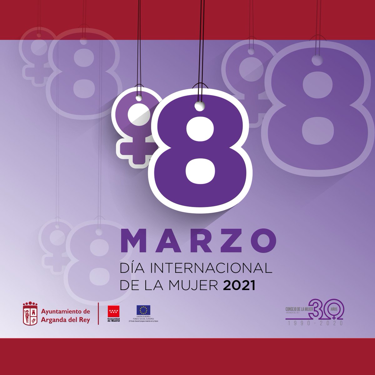 Arganda_Ayto's tweet image. Del 7 al 28 de marzo, el Ayuntamiento de #Arganda del Rey, junto al Consejo de la Mujer y entidades y asociaciones de la localidad, ha preparado una serie de actividades, muchas de ellas en formato online, para conmemorar el #DiaInternacionalDeLaMujer  
cutt.ly/Vl7YVY5