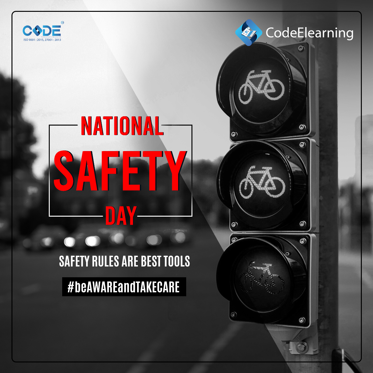 codeelearning's tweet image. On this #NationalSafetyDay, Let's raise more awareness and emphasize the need for safe roads. CODE urges everyone to adhere to rules and protocols, staying alert and aware. Truly requests everyone to pin safety on life’s priority list.
codeelearning.in