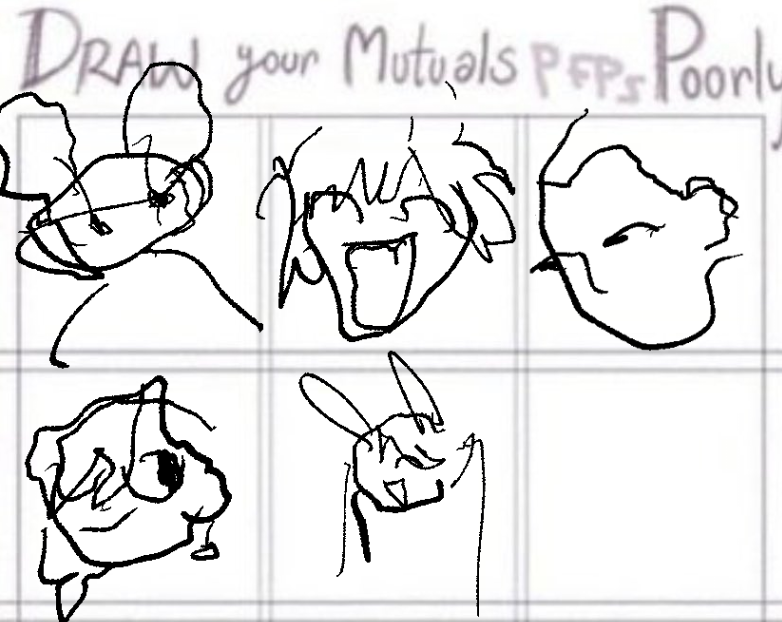 oh and the secret even worse ones where i tried drawing with my non-dominant hand but i couldn't stomach looking at it halfway through