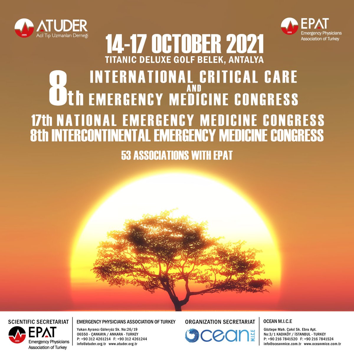 atuder1999's tweet photo. 17th National Emergency Medicine Congress &amp; 8th Intercontinental Emergency Medicine Congress &amp; 8th International Critical Care and Emergency Medicine Congress https://t.co/9M2j3sbYDW ,  https://t.co/gTvK9TmpFm #atuder https://t.co/90nA5KgDhe