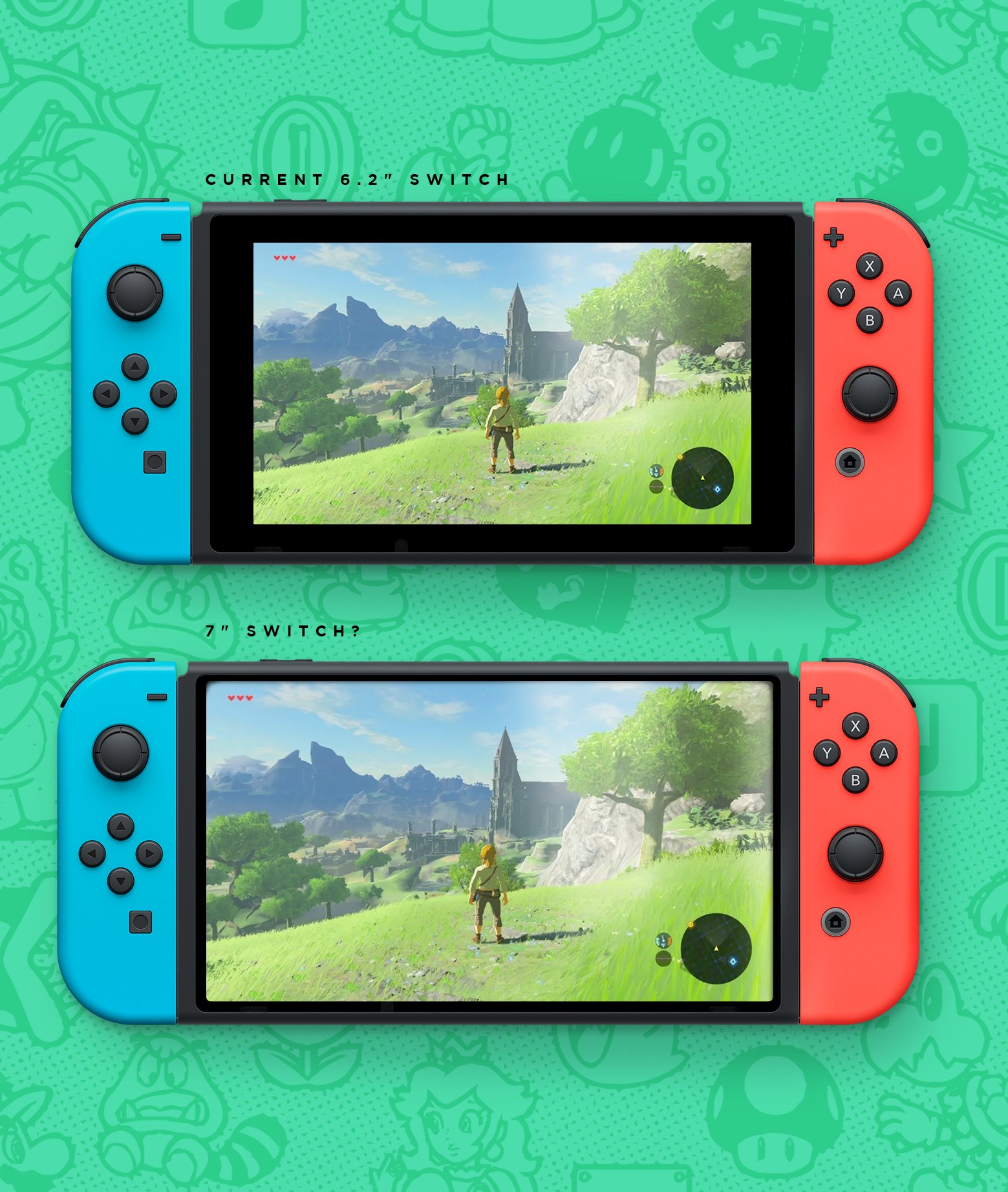 Zelda: Breath of the Wild 2 OLED mockup will probably become a reality