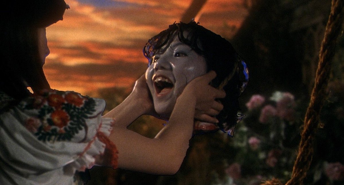 63. HAUSU (1977)One of the craziest horror comedies you’ll ever watch. As darkly twisted as it is hilarious, this film is filled to the brim with unforgettable imagery.A haunted house movie like you’ve never seen before, HAUSU/HOUSE is essential viewing.  #Horror365