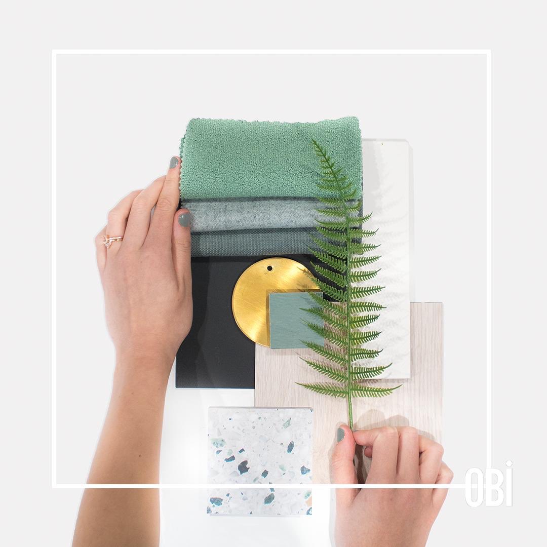OBIProperty's tweet image. Spring material board inspiration 

#interiordesign #flatlayinspo #sampleboard