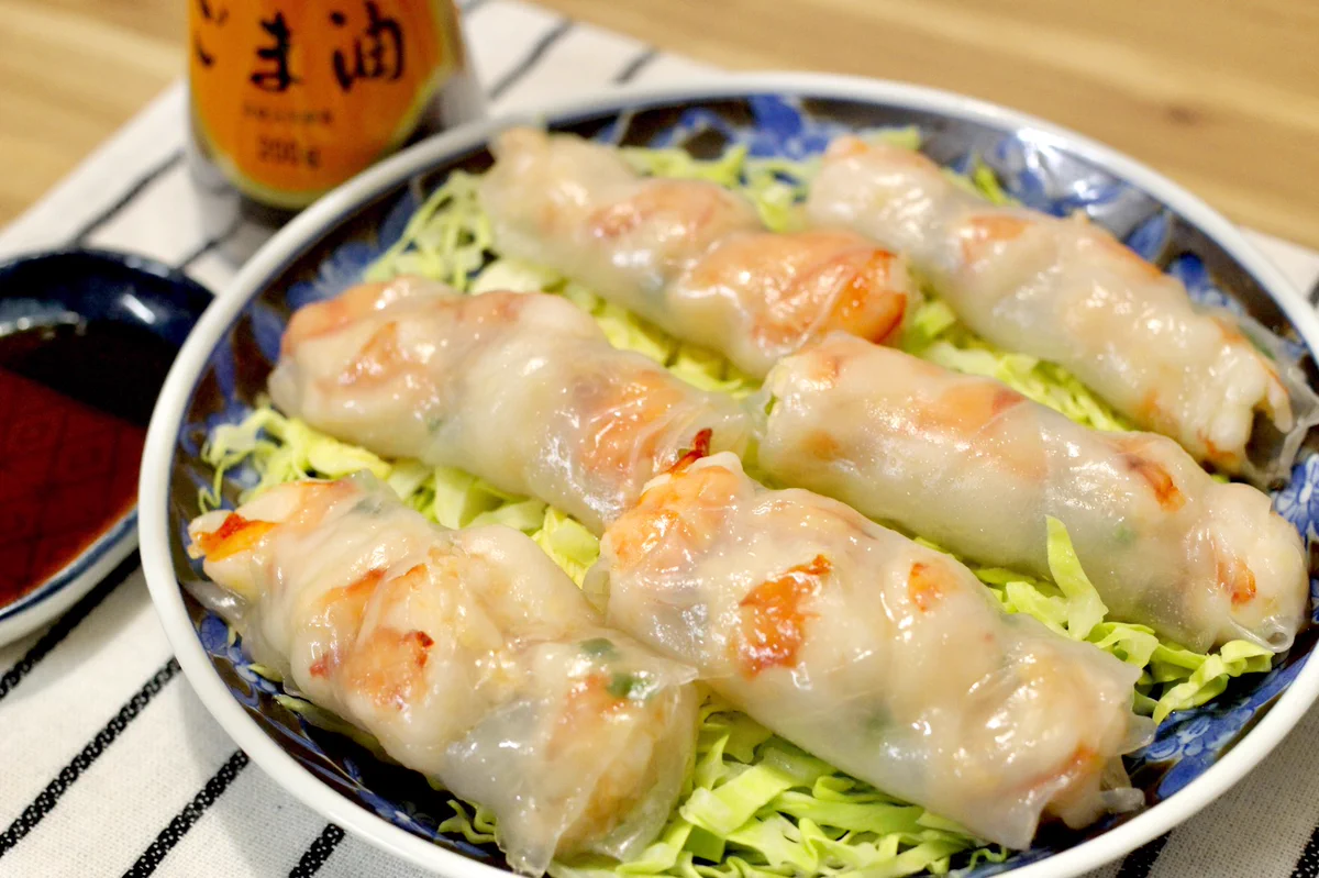 蒸し器が無くてもOK？！電子レンジで簡単調理、えび生春巻きのレシピ！