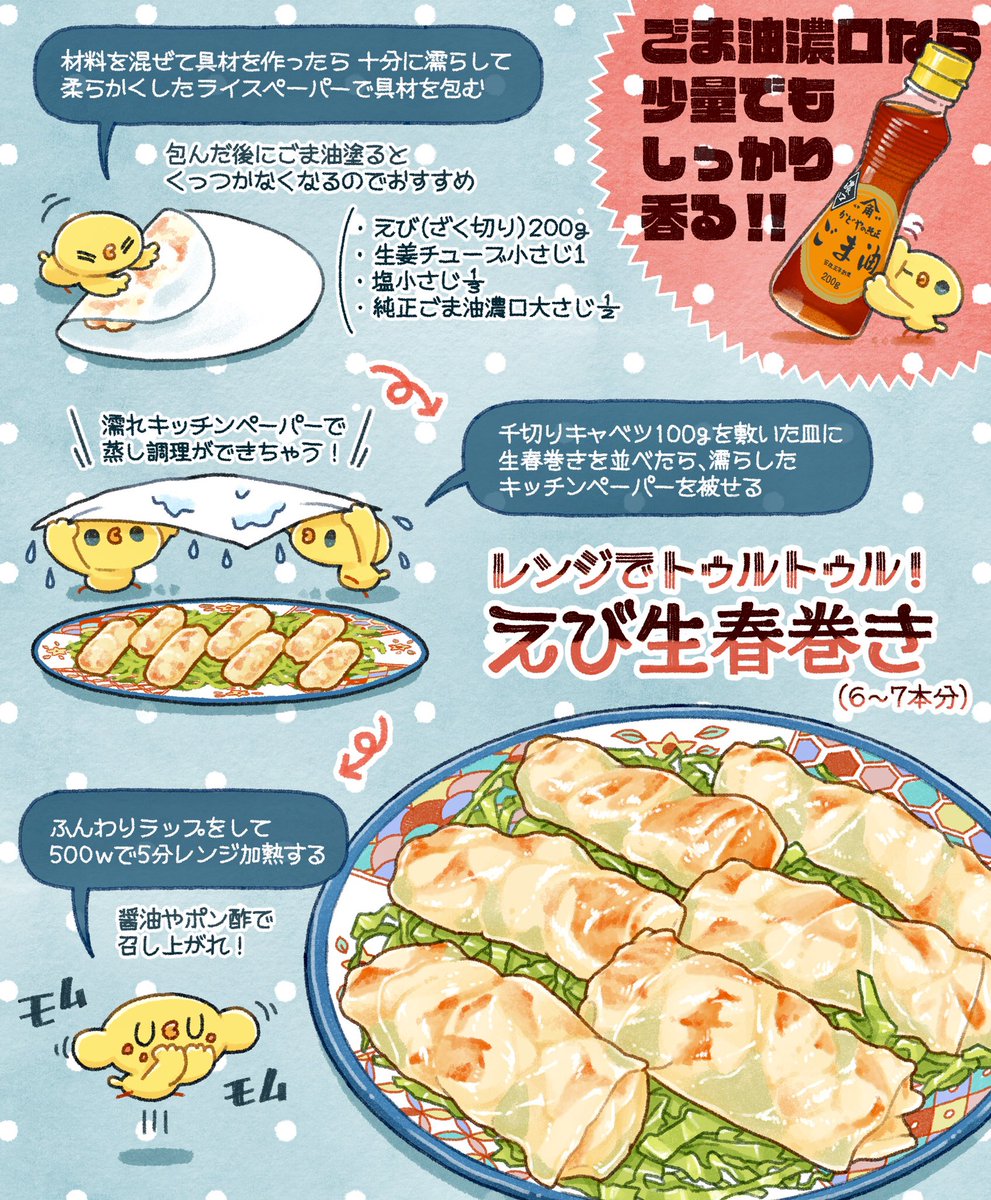 蒸し器が無くてもok 電子レンジで簡単調理 えび生春巻きのレシピ 話題の画像プラス