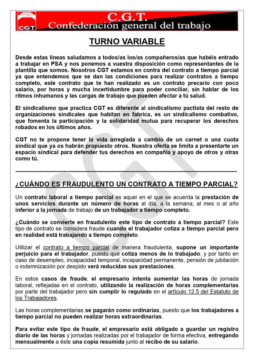 Hoja del jueves 4 de marzo de 2021