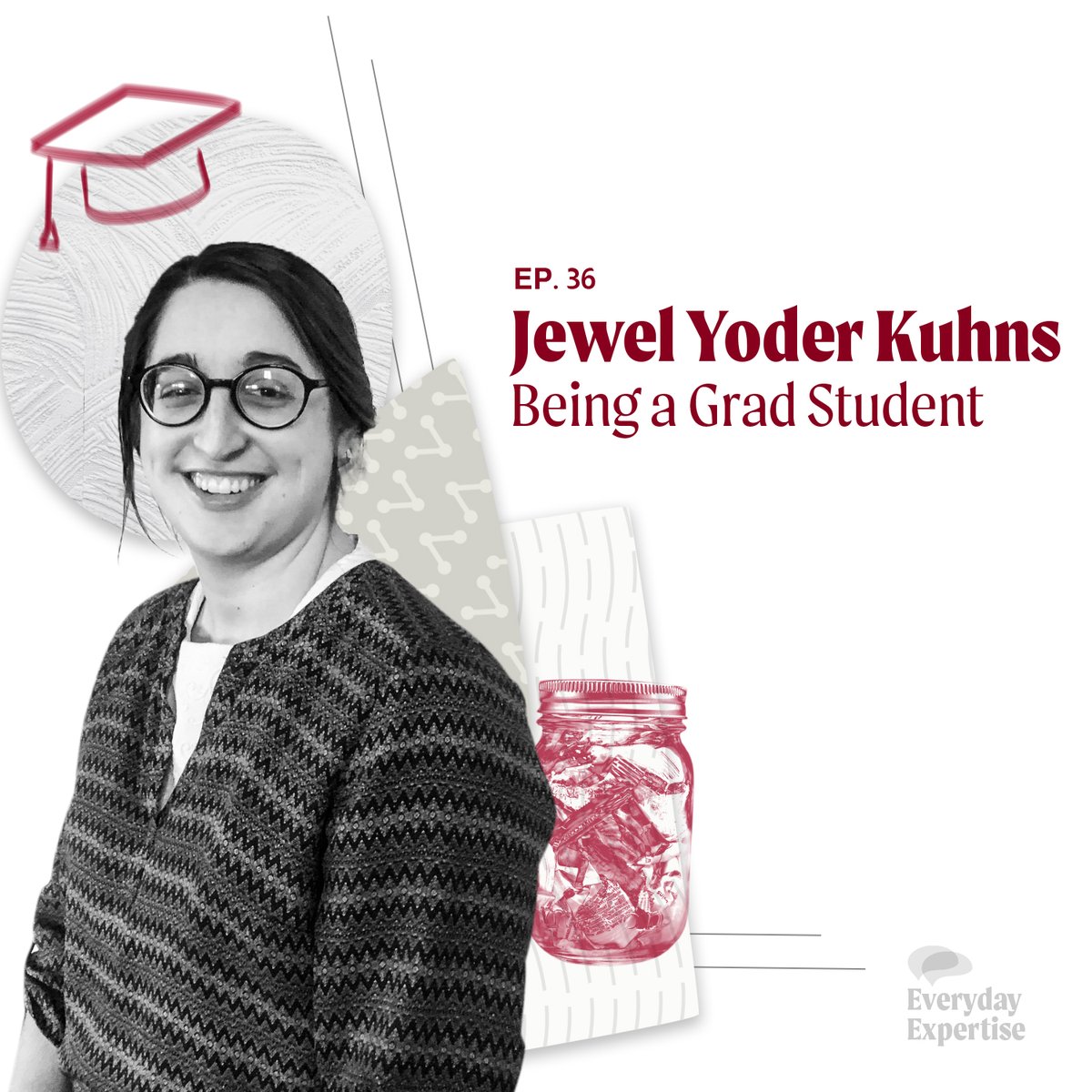 Episode 36 comes out tomorrow. Jewel Yoder Kuhns joins the podcast to talk about her grad school experiences. #student #school #grad #research