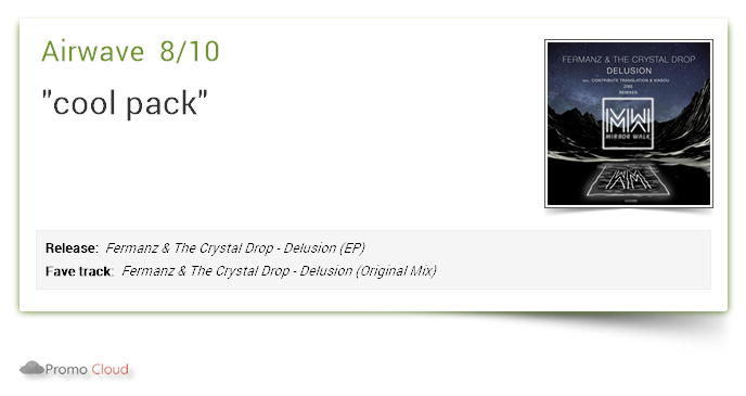 mirror_walk's tweet photo. Airwave supports: Fermanz &amp; The Crystal Drop - Delusion (EP) 8/10 fermanzmusic #newrelease https://t.co/6KWdvZcGwW https://t.co/MfpkLEK58x