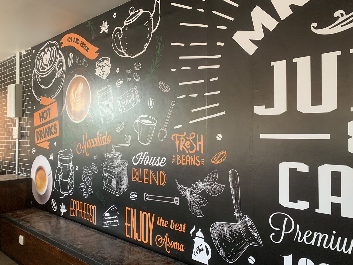 dropskyconcept1's tweet photo. Satu lagi wallpaper siap dipasang hari ini di Restoran @mr.adib_foodhouse Alhamdulillah, customer puas hati dgn hasil kerja kami dan akan repeat lagi untuk seterusnya.
.
Material : white sticker with laminated
Size : 8x26 kaki
.
Jum, PM kami untuk quotation anda ❤️
.
#ganu https://t.co/OEwUR4V4Op