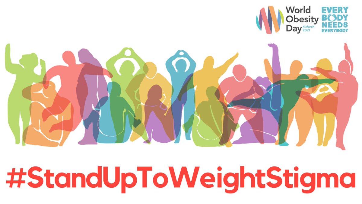 We invite you to #StandUpToWeightStigma with us on #WorldObesityDay:

⭕ Get informed by watching an expert panel discussion [oen.org.uk/2021/03/02/imp…]
⭕ Pledge to end #WeightStigma [kcl.ac.uk/research/obesi…]
⭕ Voice your support by liking and retweeting

#EveryBodyNeedsEverybody