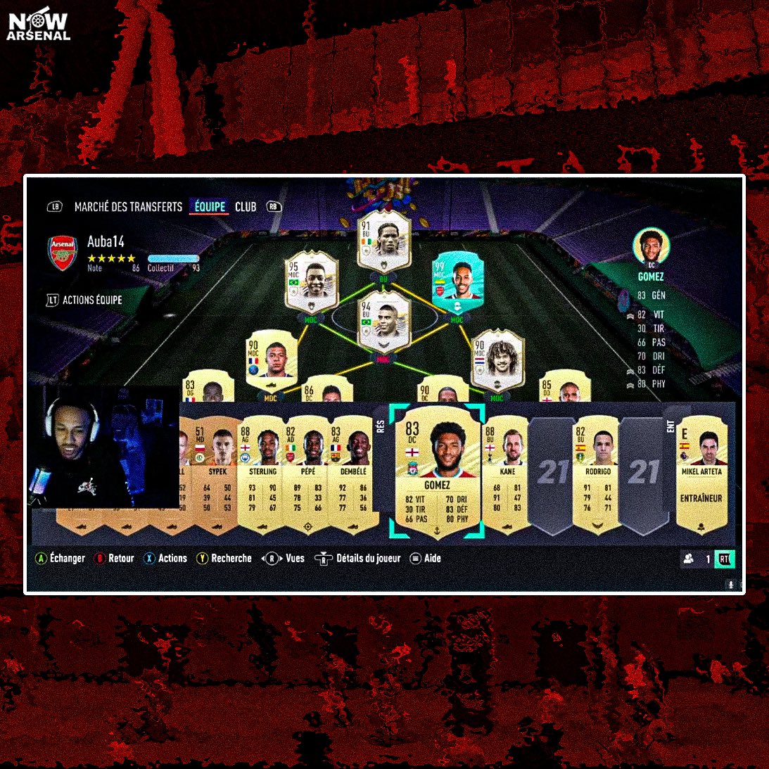 now_arsenaI's tweet image. Things you love to see: Aubameyang has Mikel as his manager on fifa...😅