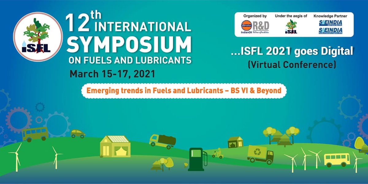 ISFL2025's tweet photo. ISFL 2021 goes digital..

Will be held through Virtual Platform from March 15-17, 2021.

Visit https://t.co/G2GQoTKpjE for registration.

@DIndianoil @DirRnD_iocl @RamakumarDr @saxenaioc https://t.co/DK6hh9Qu7N