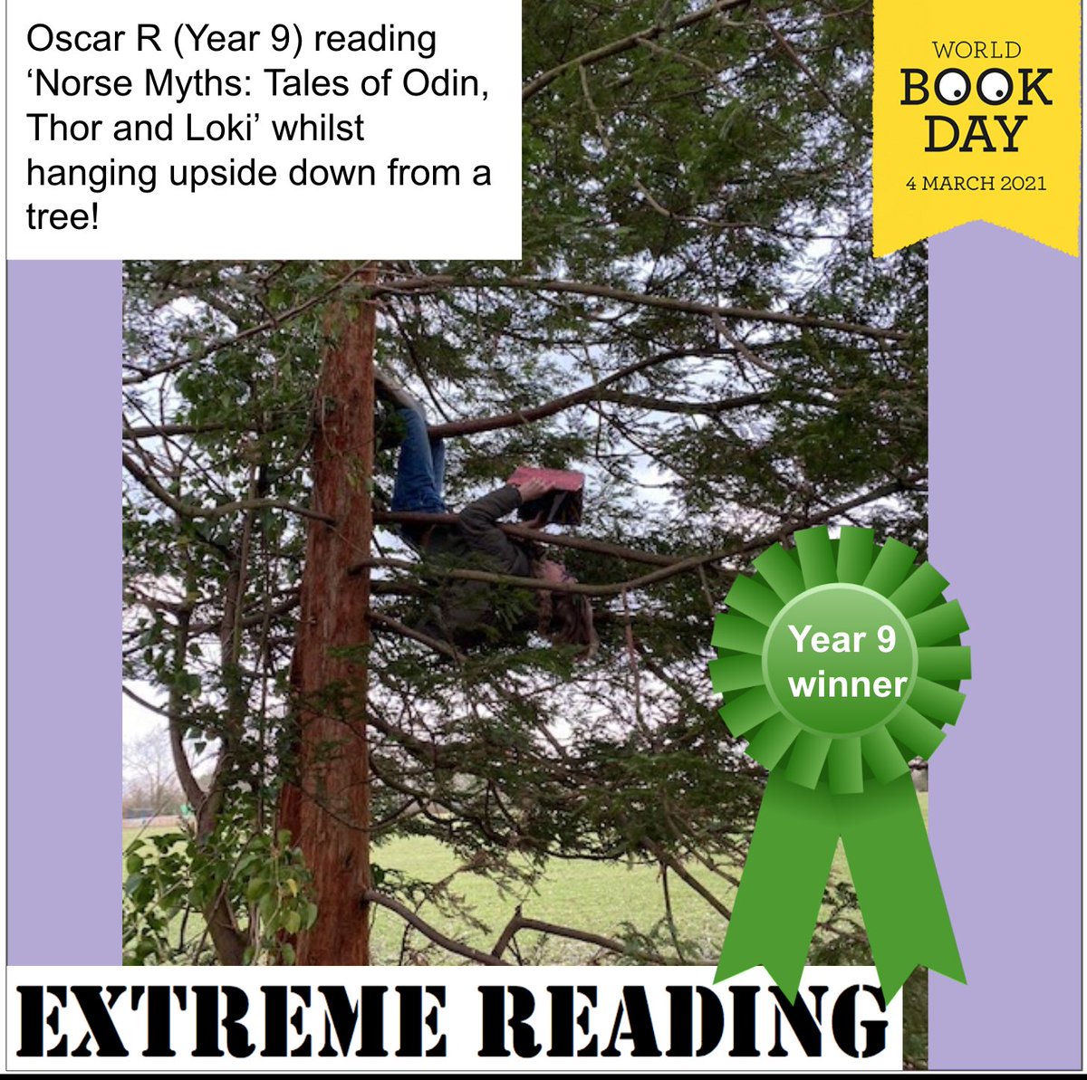 UckfieldCollege's tweet photo. Here are our year group winners of the Extreme Reading competition. All the year group winners will be receiving a £5 voucher next week. Students - you can see the full winners announcement on Classroom.
#extremereading #studentsreading #andthewinnersare #worldbookday2021 https://t.co/OOOyMsuGsH