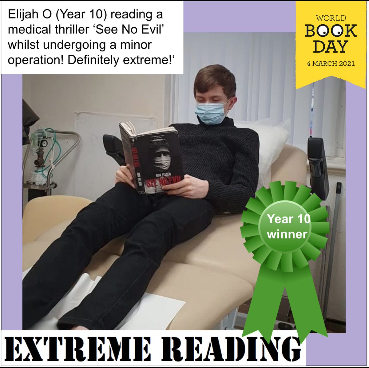 UckfieldCollege's tweet photo. Here are our year group winners of the Extreme Reading competition. All the year group winners will be receiving a £5 voucher next week. Students - you can see the full winners announcement on Classroom.
#extremereading #studentsreading #andthewinnersare #worldbookday2021 https://t.co/OOOyMsuGsH
