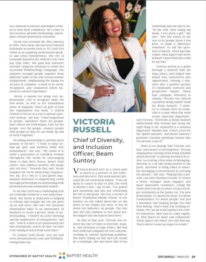Empowered Women Empower Women. The March <a href="/TopsLouisville/">TOPS Louisville</a>  - The Power of Women issue is hot off the press! Thank you for including me among some of the most incredible women in the city. #womenshistorymonth #IWD2021 #PowerofWomen #CelebrateWomen
topslouisville.com/magazine.php
