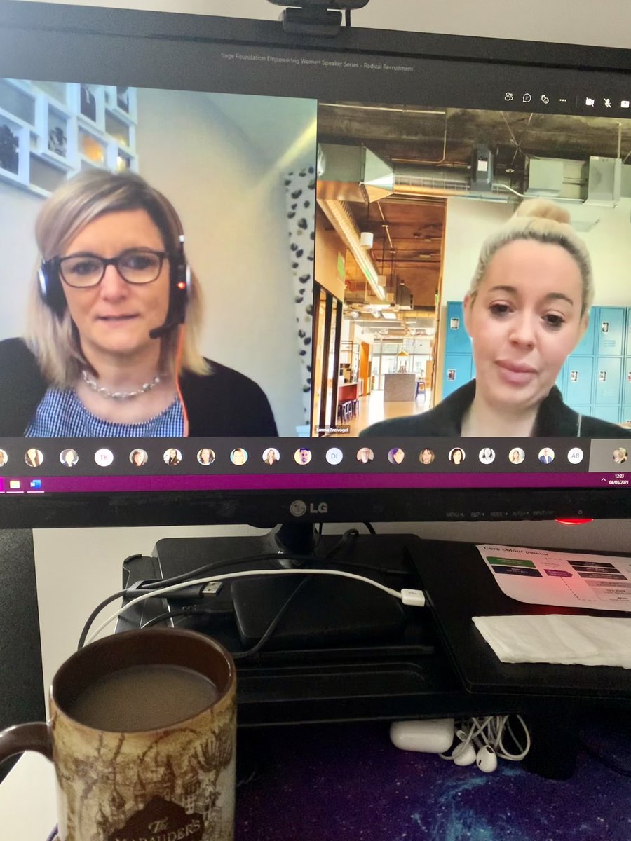 KayleighScottLD's tweet photo. Spending some Foundation time today attending an Empowering Women Speaker Series session. 

The stories being shared by @recruit_radical are eye opening and encouraging all of us to check our privilege 💚

#lifeatsage
#sagefoundation
#radicalrecruitment
#empoweringwomen https://t.co/ISwadeqG0r