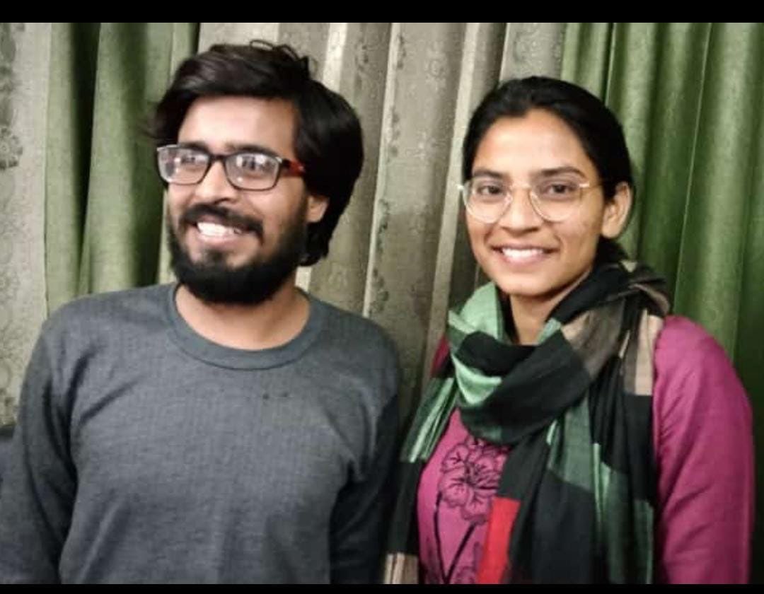 PunYaab's tweet photo. MAS President Shiv Kumar and activist Nodeep Kaur’s latest pic after he got bail. https://t.co/akZvOwdA7f