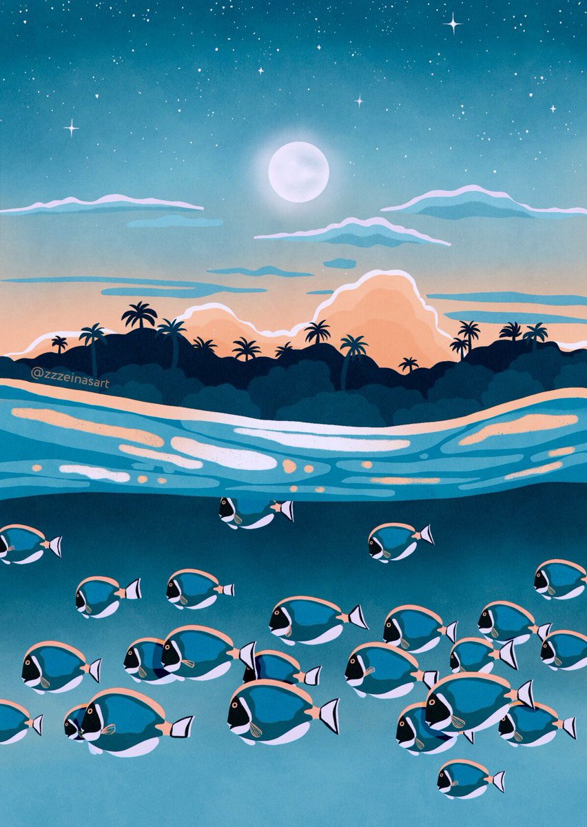 studioskysi's tweet photo. Hi! I’m Zeina from the Maldives, and I make art inspired by our beautiful wildlife &amp; nature ☀️🌊 #ArtsOfVibrancy #GetYourArtUnderwater https://t.co/AriMSiW1TR