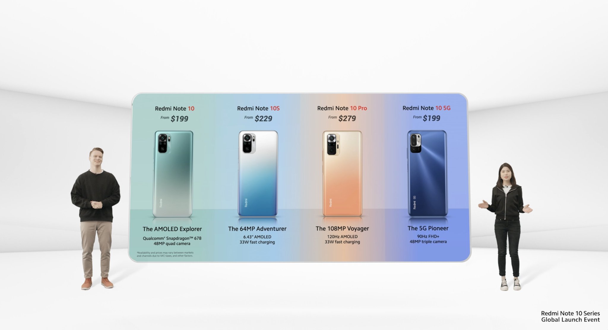 Redmi Note 10s цвета