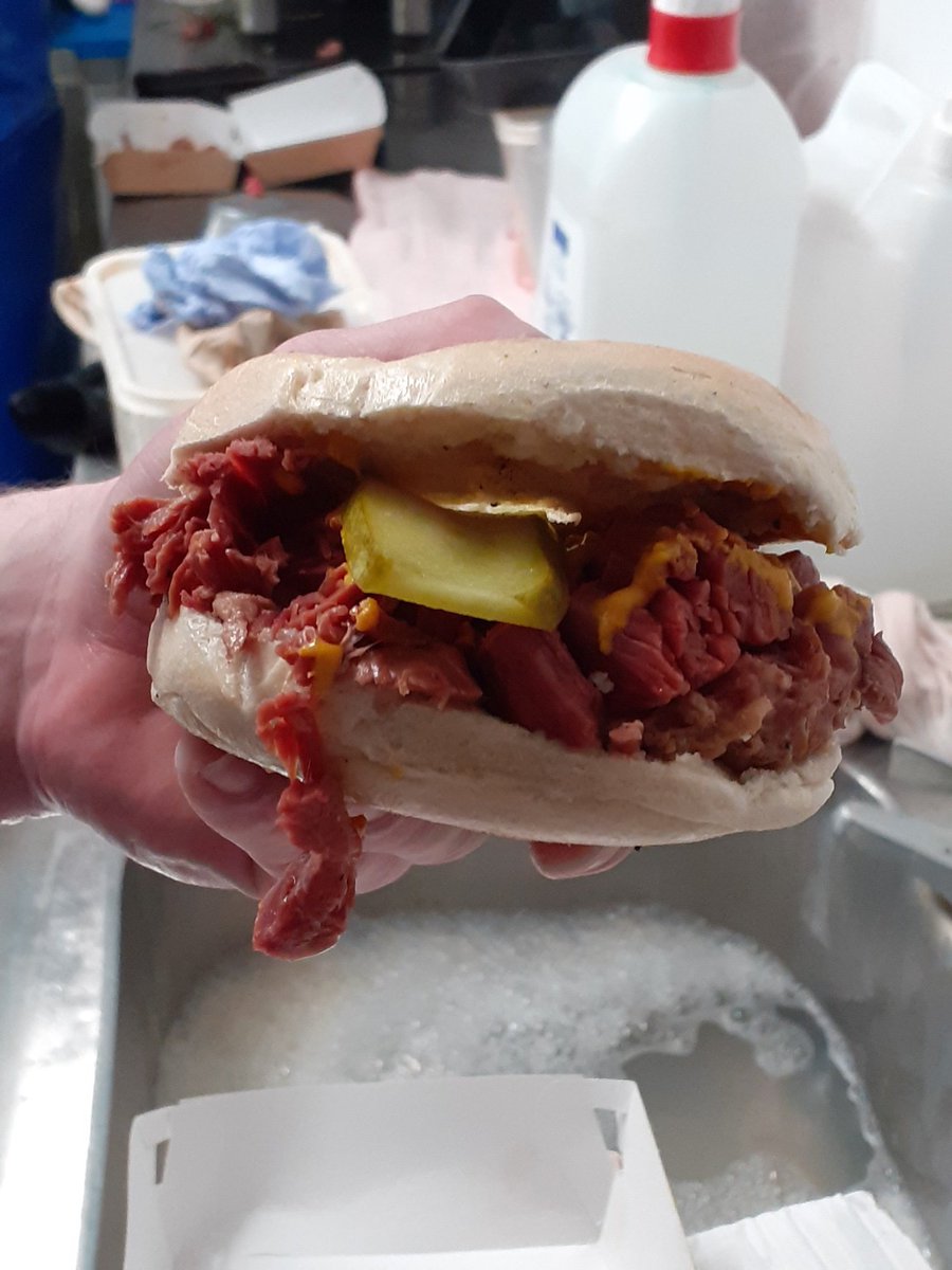 Amazing classic salt beef bagels from Nana Judes bagel bar for lunch