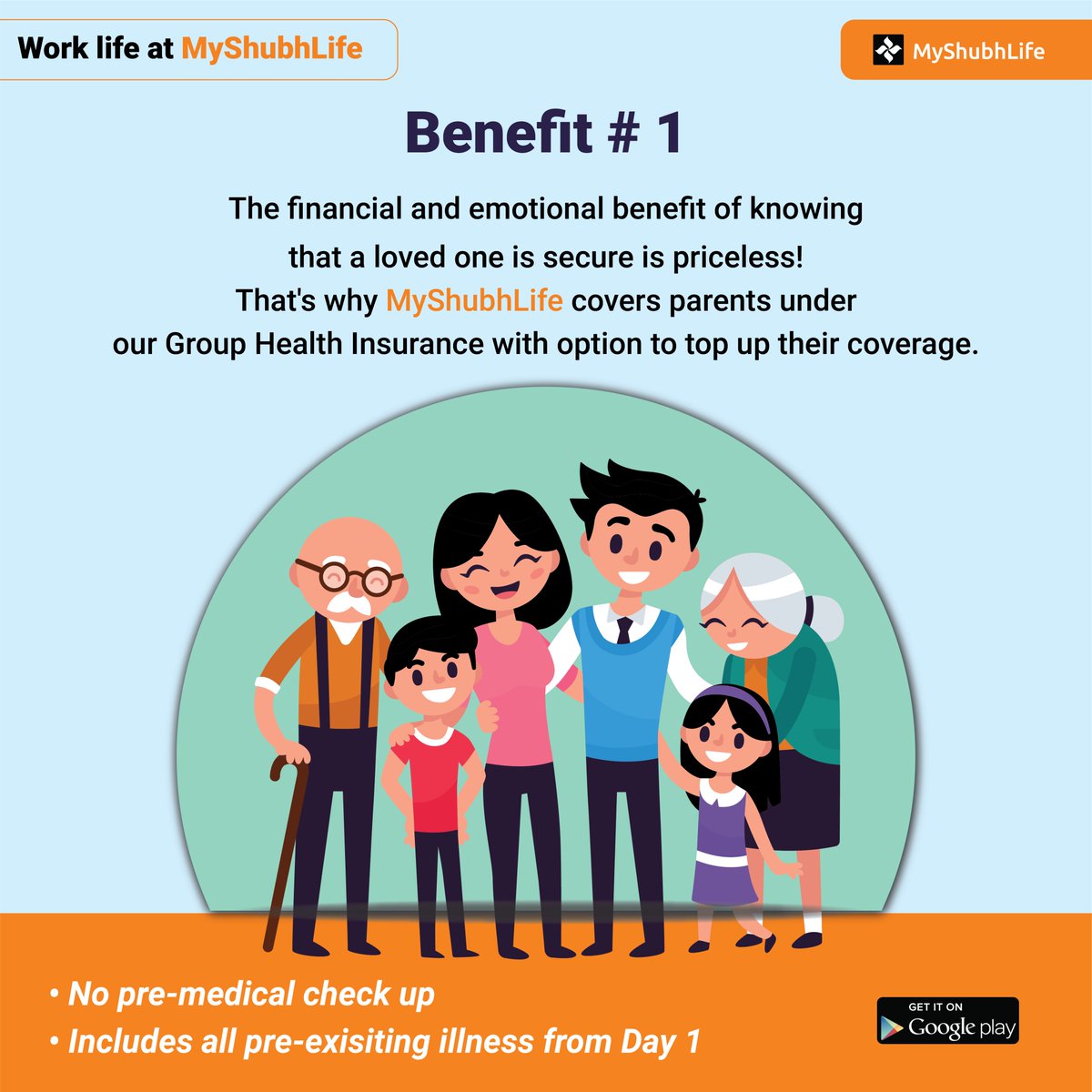 When a parent is sick or gets into a #health emergency, juggling the emotional worry with financial worry can be devastating. As an employer, <a href="/MyShubhLife/">MyShubhLife</a> helps keep some of the #financial worries at bay by including parents as part of #healthcare plan offered to its #employees