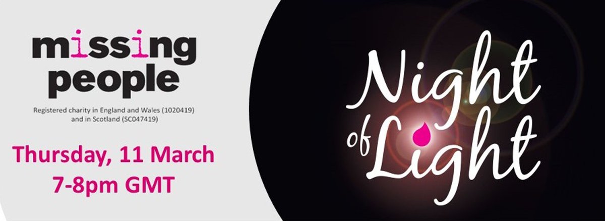 missingpeople's tweet photo. There is only one week left before our first-ever Virtual Night of Light! 

Buy your ticket today (Even if you are not attending the virtual event, you may still participate in the Silent Auction and/or make a donation) >  https://t.co/7FQUkycDaw

#nightoflight #virtualgala https://t.co/cl24DhLMhi