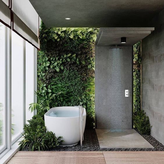 SpectrumArchit1's tweet photo. GREEN WALLS-panels of plants, grown vertically on structures that can be either free-standing or attached to walls are also referred to as vertical gardens, green walls or living walls.

#interiordesign #GreenWall #interior https://t.co/EJfgL6T86O