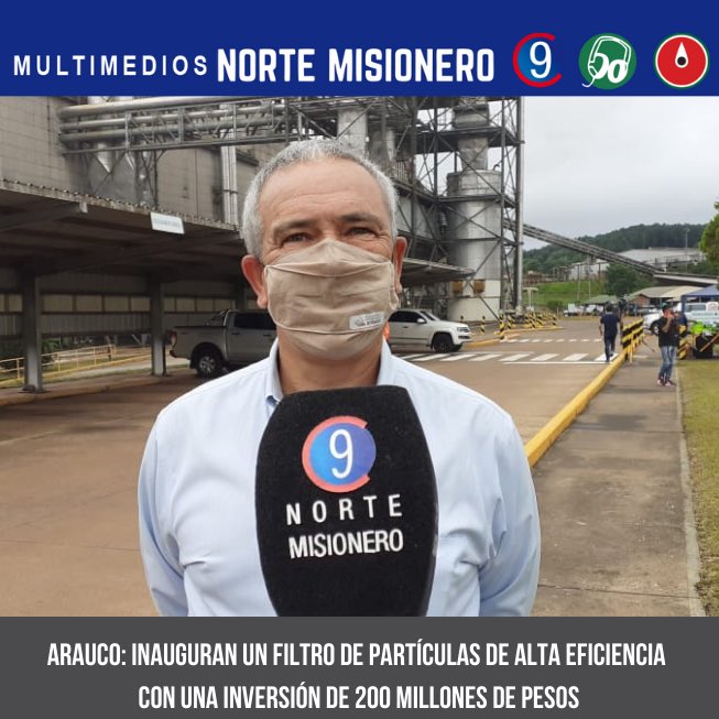 #PuertoPiray Pablo Ruival gerente de  Arauco destacó el compromiso de la empresa con la comunidad.