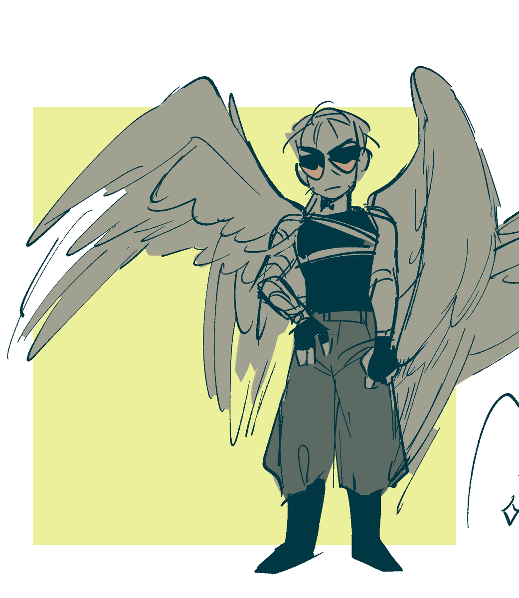 please pretend i can draw wings 