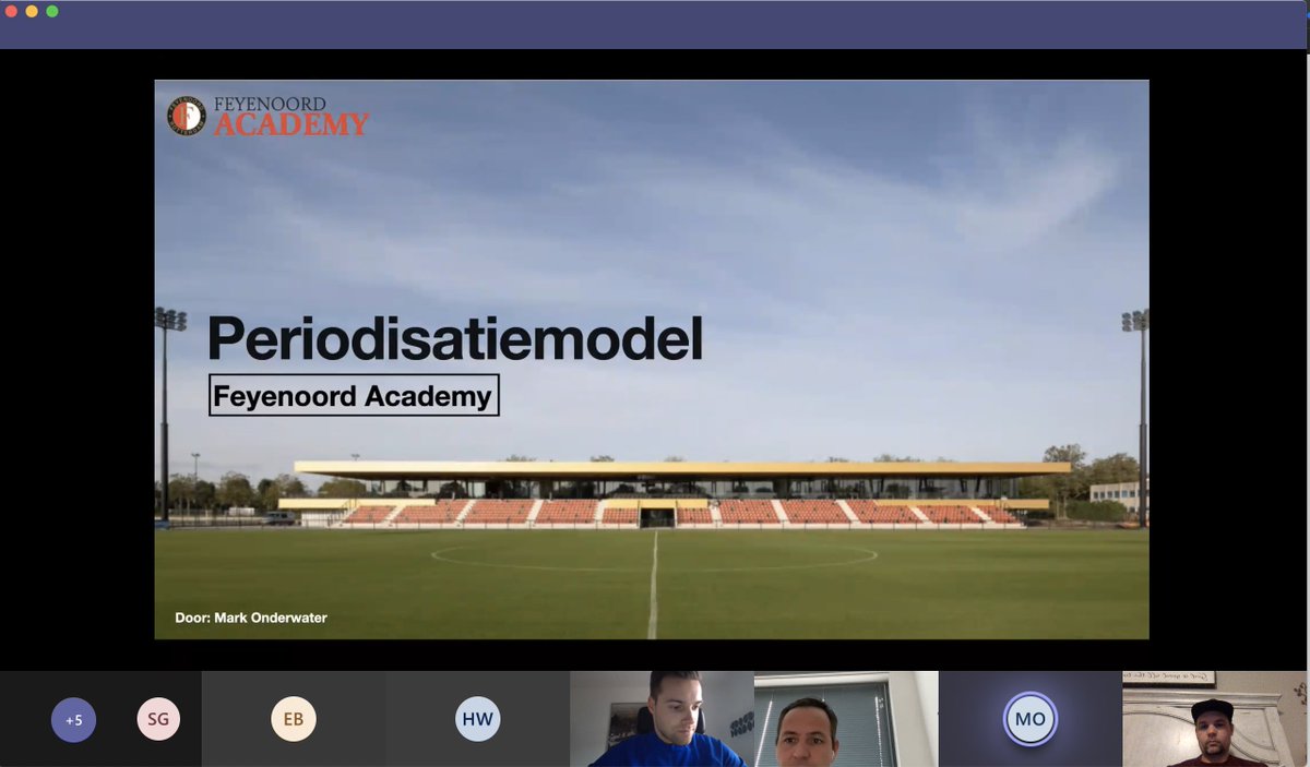 Always great to meet with our partners @Feyenoord! Thanks @gidovader and Mark Onderwater, Performance Coach @varkenoord . Great presentation on the Team Periodization model @varkenoord