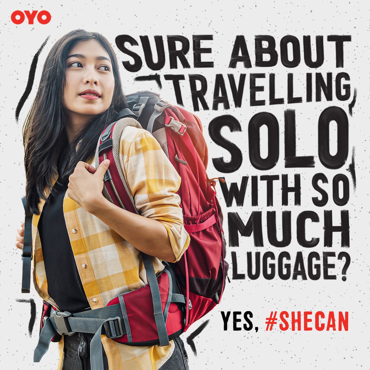 OYOUAE's tweet photo. She is bold. She is fierce. Yes, #SheCan. It’s them who need a change of thought.
If you need a comfy, safe space for your trip, we’ve got your back girl. 

Book now:https://t.co/NW6u4NNLy9

#InternationalWomensDay #ChooseToChallenge #WomenInLeadership #SheCan #OYO #Womensday https://t.co/xVig5K9FXn