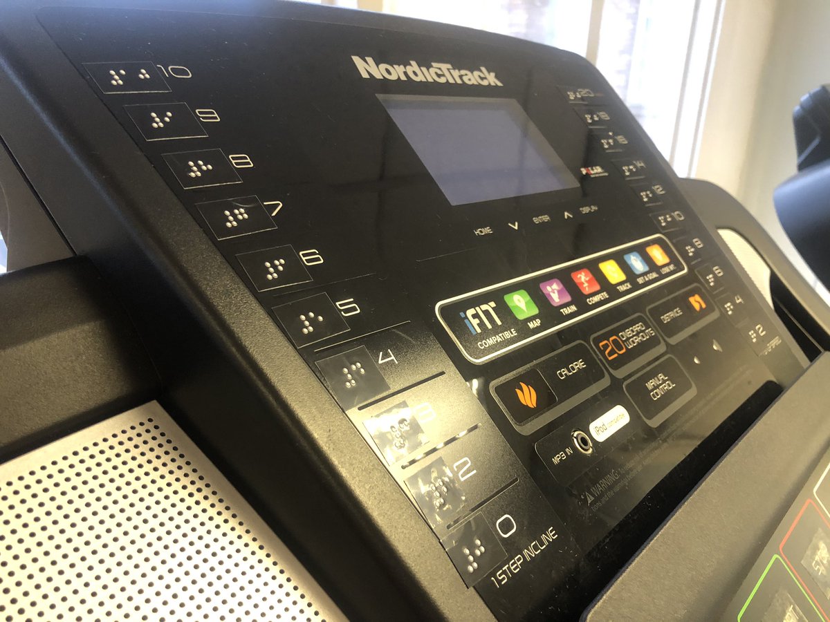 Productive day <a href="/StVincentsL12/">St. Vincent's School</a> BTEC Sport group. Focus: Inclusion and reducing barriers for V.I in P.A. All cardio and weight machines now fully functioning with new Braille labels. <a href="/DrJohnAPatters1/">Dr. John A Patterson</a> <a href="/davidstvin/">D Swanston</a> @alicep19751 @MrDMiller1 <a href="/probertsstvin/">Paul Roberts</a> @BTECStudents <a href="/BritBlindSport/">British Blind Sport</a>