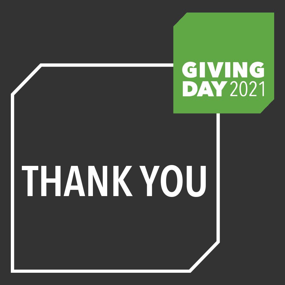 Thank you to everyone who participated in Giving Day! It was a huge success and it’s all thanks to you!