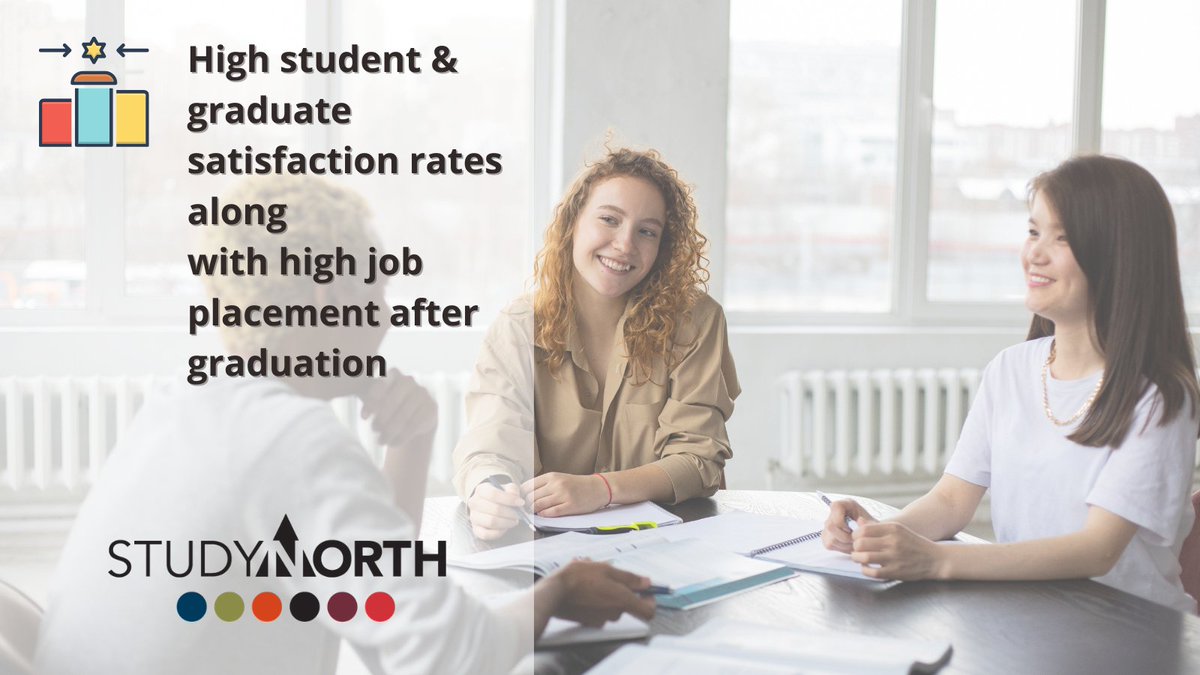 StudyNorth's tweet image. Did you know all of the northern colleges have impeccable student/graduate satisfaction rates and high job placement after graduation?

Join us this Saturday March 6 from 1:00 PM - 3:00 PM and learn why you should #StudyNorth

studynorth.ca/goes-virtual/