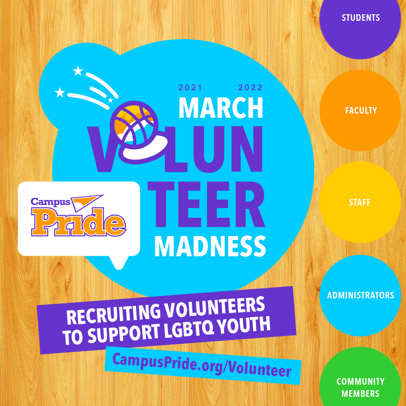 campuspride's tweet photo. Haven’t you heard? This month is going to be full of Volunteer Recruitment! Check out https://t.co/dP6XjPKeFE to leanr about all the ways you can volunteer with us! #lgbtq #lgbtqyouth #lgbtqstudents https://t.co/HCnPWA1NUO