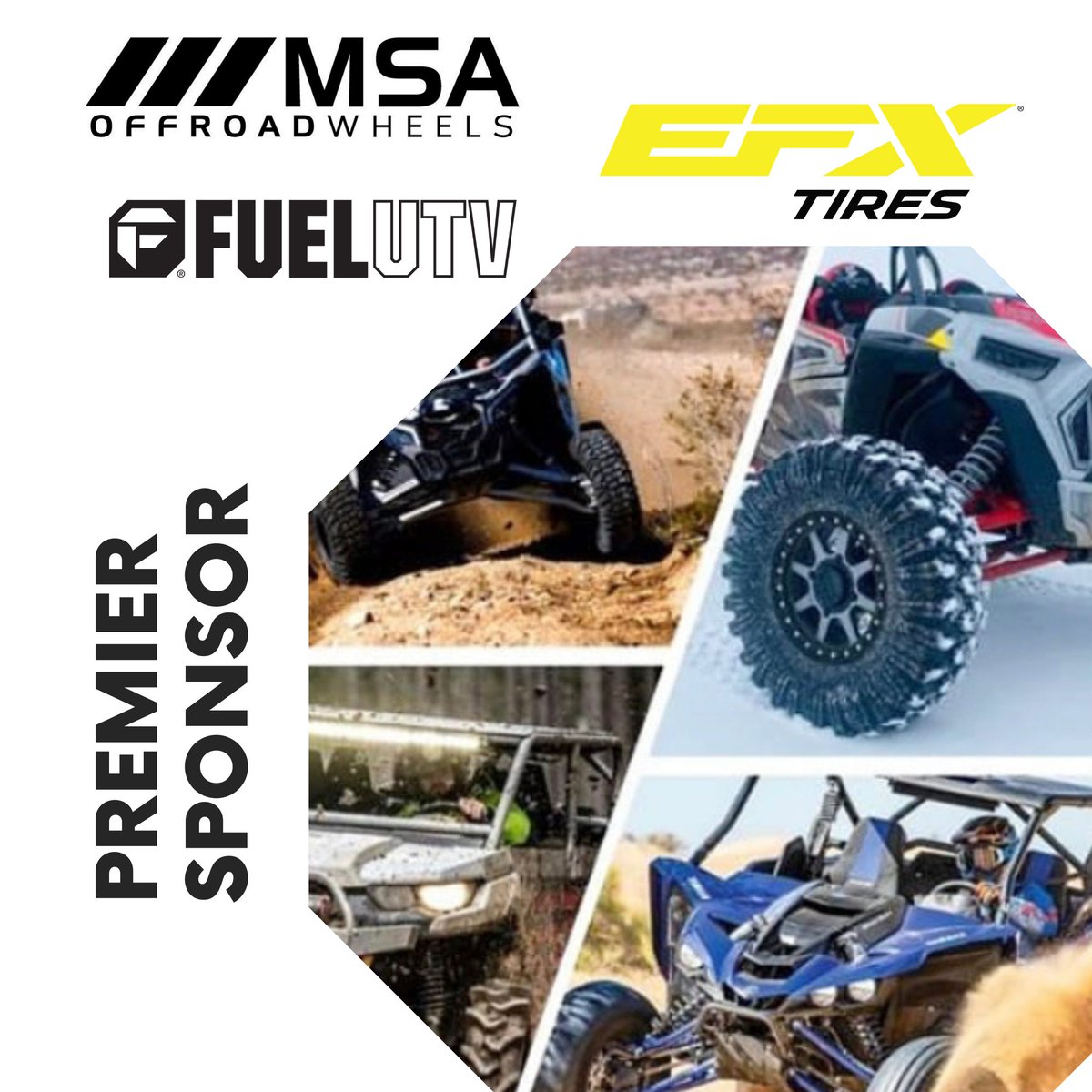 HighLifter's tweet photo. A HUGE thank you to these sponsors for being the #Official Wheel and Tires Sponsors for #MudNats2021 !
@msawheels @efxtires #fuelutv https://t.co/bABW7v6uGo