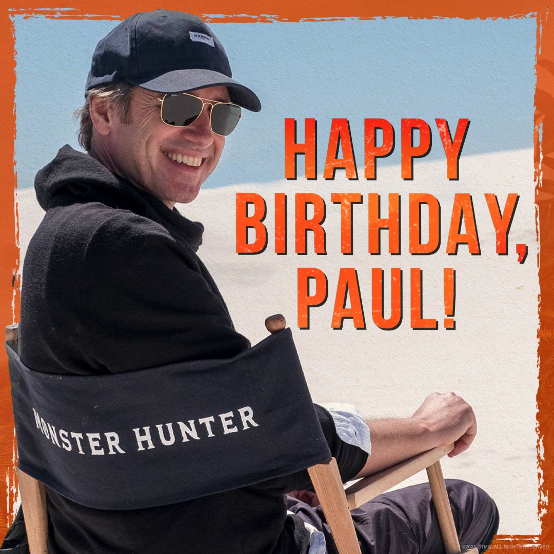 Wishing the happiest of birthdays to #MonsterHunterMovie writer/director, Paul W.S. Anderson. 🎂 Monster Hunter is now on 4K Ultra-HD, Blu-ray, DVD and Digital! 🏹 sonypictures.com/movies/monster…