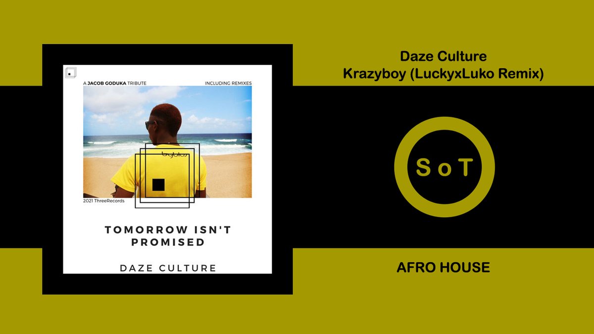 SoundsOfToma's tweet photo. Daze Culture - Krazyboy (LuckyxLuko Remix) [Afro House] [ThreeRecords]

Listen it on YouTube ☞ https://t.co/l3RshAyZlN

#dazeculture #krazyboy #luckyxluko #remix #threerecords #beatport #afrohouse #afro #house #melodichouse #housemusic #afrohousemix #edmmusic https://t.co/MPi6iFBlC5