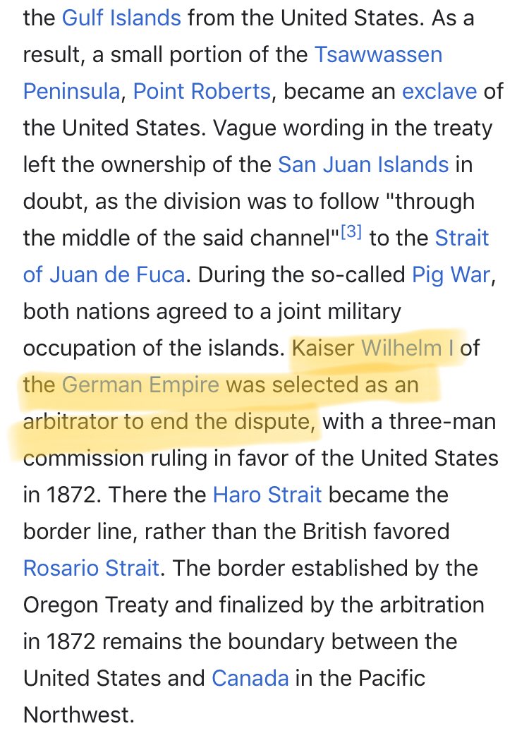 30/ So maybe Calhoun did pull some Frank Underwoodian-style machinationsBut not to eliminated a political rivalIf he did, he’d be serving a higher powerBy the way, you know who brokered the Oregon Treaty as a neutral 3rd Party?Kaiser-Fucken-Wilhelm